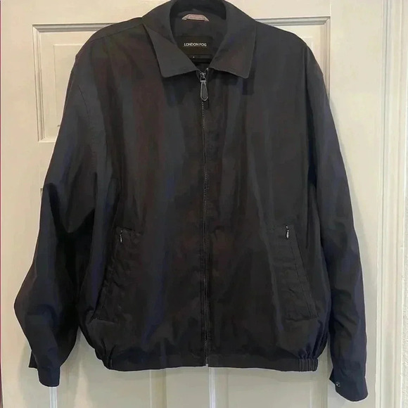 London Fog Men's Black Windbreaker Jacket - Picture 3 of 7